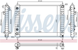 Фото 1. Радіатор охолодження двигуна NISSENS 616907
