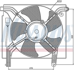 Вентилятор охолодження радіатора