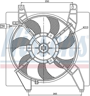 Вентилятор охолодження радіатора