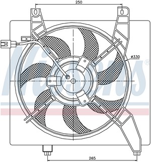 Вентилятор охолодження радіатора