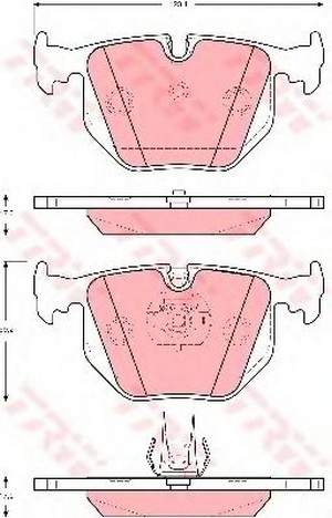 Гальмівні колодки TRW