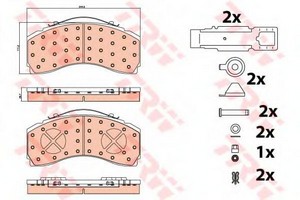 Гальмівні колодки TRW